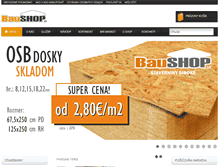 Tablet Screenshot of baushop.sk